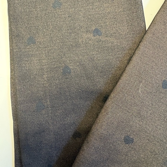 Heart polka dot super soft fleece lined high waist women's tights size XS - Picture 3 of 10